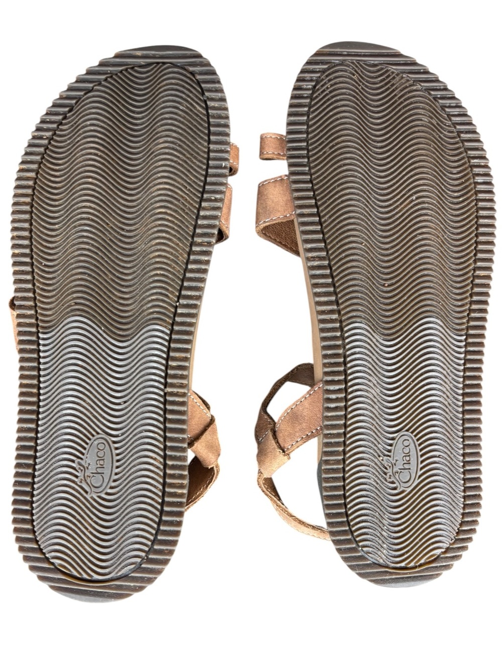 Chaco Tulip Leather Toe Ring Sandals Brown Strappy Womens Size 10 - Picture 3 of 12